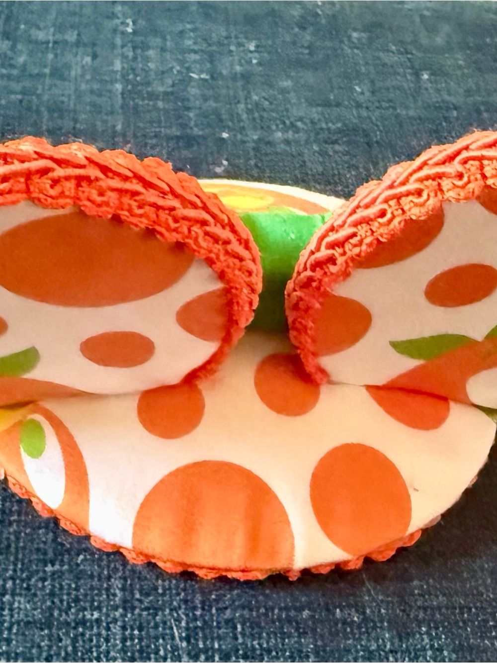 Hat & Mouse Disney Orange Bird Minnie Ears Fascinator Hair Clip - Picture 3 of 4